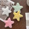 Horquilla de pelo con forma de estrella de peluche dulce japonesa y coreana para otoño e invierno, bonita horquilla para niña, pinza para el flequillo, pinza para el pelo con forma de pico de pato de color, accesorios para el cabello al por mayor