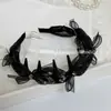 Faixa de Cabelo Pente de Dente de Rede com Laço de Strass Doce Estilo Coreano com Strass Triturado Clipe de Cabelo Antiderrapante de Luxo Leve para Lavar o Rosto Acessórios de Cabelo