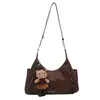 Bolsa de Axila de Grande Capacidade para Mulheres 2025 Nova Moda Bolsa Transversal Feminina Textura Moderna Bolsa Tote de Ombro para Trabalho Tendência