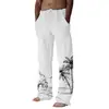 Pantalones de AliExpress de Venta Caliente Transfronterizos Sueltos Casuales Comercio Exterior Europeo y Americano Rectos Impresión 3D Cintura Alta Pierna Ancha