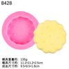 Molde de Silicona para Sándwich de Dibujos Animados Forma de Galleta de Encaje Redondo Sándwich de Pellizco Galleta para Hornear Mousse Pastel
