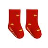25 Calcetines de Felpa Estilo Otoño e Invierno Calcetines para Bebé Algodón Peinado Rojos Calcetines Nuevos para Niños Calcetines Gruesos Cálidos de Media Pantorrilla