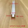 Tira de Borde con Ranura en Forma de U de Aleación de Aluminio, Ancho Interior 6mm 8mm 10mm 12mm 14mm Perfil de Aluminio, Ranura para Vidrio