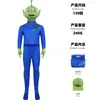Fantasia Cosplay do Alienígena de Três Olhos de Toy Story Traje de Performance de Halloween Infantil Macacão para Festa a Fantasia