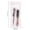 Escova de limpeza de cabelo quebrado transfronteiriça escova de cerdas de madeira maciça pente de cabelo de três fileiras pente modelador pente para coque cabelo cauda pontiaguda pente de três fileiras