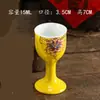 Taças de Vinho para Uso Doméstico, Taças de Cerâmica, Copos Pequenos, Taças de Vinho Antigas, Estilo Retrô Chinês para Brindes e Entretenimento de Convidados