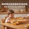 La bandeja rectangular de PP con iones de plata antibacterianos para niños es lisa, antideslizante, fácil de limpiar y duradera para los utensilios de comida del bebé