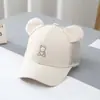 Gorro de Bebé Primavera y Otoño Orejas de Oso Moda Gorra de Béisbol para Niños Gorra para Niñas Gorra con Visera Solar Infantil Moderna
