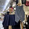 2026 Nuevo Estilo de Moda de Verano Estilo Hong Kong Chaleco Corto + Falda Corta Plisada de Chica Atrevida Conjunto de Dos Piezas para Mujer