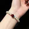 Nova pulseira de estilo étnico chinês feminina, pulseira de estilo nacional, contas de madeira, nova pulseira de nicho, pulseira feminina, leve, luxuosa, de alta qualidade,
