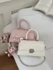 Elegante bolso pequeño cuadrado de mano para mujer, nuevo modelo 2026, bolso de cadena acolchado estilo Chanel, bolso de hombro y cruzado moderno y versátil