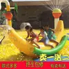 Juguete Inflable de Agua Juguete para Niños Piscina de Bolas Flotante Plátano Europeo y Americano Hot Wheels Balancín Trampolín Pato