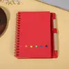 Cuaderno de Espiral Transfronterizo, Cuaderno de Negocios Publicitario, Notas Adhesivas, Set de Pestañas Índice con Bolígrafo, Bloc de Notas Engrosado, Personalizable