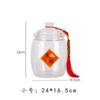 Latas selladas de cáscara de mandarina 250g latas de almacenamiento de pegamento de pescado latas de PC para té latas de almacenamiento a prueba de humedad de alta transparencia latas de embalaje universales