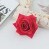 Cabeça de flor de rosa de flanela enrolada de 8 cm DIY acessórios de simulação de casamento acessórios de fundo de parede adereços de tiro fabricantes atacado