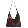 Bolso de Axila Retro de Moda Otoño para Mujer 2025 Nuevo de Gran Capacidad Mate de Gama Alta de Hombro Único Cruzado