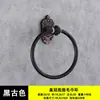Colgador de Pared para Baño de Inodoro Antiguo Encima del Estante Redondo para Toallas Anillo de Toalla de Metal de Aluminio de Doble Uso Sin Perforación Corona