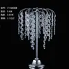 Adereços de Casamento, Suportes de Flores de Mesa de Cristal, Marcadores de Corredor de Acrílico, Castiçais de Gelo para Salão de Casamento, Ornamentos de Arte em Ferro, Decorações