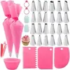 Venta al por mayor del fabricante Juego de 40 boquillas decoradoras de acero inoxidable Bolsa para decorar pasteles de crema Juego de herramientas para hornear DIY