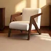 Cadeira Sofá Individual Estilo Nórdico Comercial B&B Hotel Café Varanda Quarto Cadeira Preguiçosa de Leitura Lazer Quarto