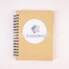Cartón Gris Tapa Engrosada Diseño Recortado Logo Cuaderno Creativo Escuela Jardín de Niños A6 Libro de Espiral Dibujo en Blanco