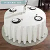 Mantel Impermeable y a Prueba de Aceite No Lavable para Hotel y Restaurante Mesa Redonda Doméstica Mantel de Comedor Grosor Paso de Mesa