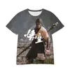 Fábrica de comércio exterior transfronteiriço mito negro Wukong desenho animado jogo 3A periférico tendência de impressão digital 3D Camiseta