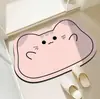 Alfombrillas de Piso de Barro de Diatomeas con Dibujos Animados Lindos para Entrada del Hogar, Alfombrillas Decorativas Resistentes al Desgaste y a la Suciedad, Alfombrillas Antideslizantes para Baño