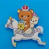 Broche de Acrílico Estrellas Gemelas Harajuku Insignia de Dibujos Animados Accesorios para Bolsos Estilo Carcasa de Teléfono DIY Lazo