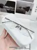Gafas Antirreflejantes para Miopía Sin Montura de Titanio Puro Ultraligeras para Hombres con Graduación, Monturas Cuadradas de Alta Gama para Caras Grandes