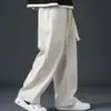 Pantalones Deportivos Casuales Sueltos de Longitud Completa para Primavera y Otoño Estilo Americano Modernos de Pierna Recta Pantalones de Pana Versátiles para Hombre Hombre