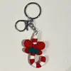 Nuevo Llavero de Muñeco de Navidad Árbol de Navidad Papá Noel Calcetines de Navidad Hebilla Plateada Accesorios Adornos Colgante Hebilla Plateada