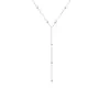 Moda Transfronteriza Europea y Americana Collar Simple en Forma de Y Versátil Elegante Borla Cuentas Cadena de Clavícula Multicapa Cadena para el Pecho para Mujeres