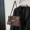 Bolsa Retro Mate Moda de Invierno 2025 Bolso de Hombro Cruzado para Viajes de Negocios Bolso Tote de Gran Capacidad para el Trabajo para Mujeres