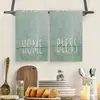 Toalla de Mano de Planta Verde Fresca Pequeña Estilo Escandinavo Microfibra Doble Cara Impresa Toalla de Cocina Duradera Limpieza Paño de Cocina