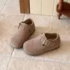 Zapatos Birkenstock para Niños 2026 Nuevas Llegadas Primavera/Otoño Transpirables Suela Suave Zapatos Casuales para Niños Niñas Diamante Brillante Cuero Esmerilado Zapatos Pequeños de Cuero