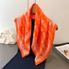 Lenço de Seda Estilo Europeu e Americano, Versátil e de Alta Qualidade, com Estampa Paisley, Lenço Quadrado de Seda Sintética, Xale, Lenço de Pescoço, Lenço Quadrado Pequeno, Lenço de Cabeça, Lenço para Mulheres