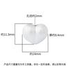 Prata de Lei S925 14mm Contas Espaçadoras Coração de Pêssego DIY Pulseira Pulseira Costas Nuvem Prata Acessórios Coração de Pêssego Contas Escovadas
