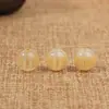 Ágata Gravada com Texto, Ágata Vermelha Natural Gravada com Estampagem Dourada, Contas Redondas Amuleto da Paz, Pulseira DIY, Contas Budistas, Padrão Bagua Atacado