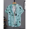 Nova Camisa de Manga Curta Xadrez de Verão Moda Masculina Casual Fina Versátil Bonita Simples