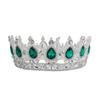 Corona Redonda Barroca Retro de Estilo Europeo Color Clásico Show Corona de Reina Boda Novia Vestido de Novia Joyería para la Cabeza
