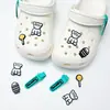 Acessórios de decoração de sapatos DIY para Crocs, fivelas decorativas fofas de pelúcia 3D de desenhos animados, leão e gato do zoológico para a superfície do sapato
