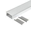 Concha de luz de tira LED ranhura de alumínio de escritório kit de barra de luz dura led 75x35 concha de alumínio embutida de borda