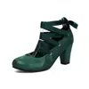 Sapatilhas Mary Jane Femininas Estilo Japonês Salto Grosso Salto Alto Tira Sapatos de Dança Sapatos de Casamento Sapatilhas Sapatos Lolita Salto Alto Feminino