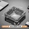 Elegante y lujoso, este cenicero de cristal engrosado es un complemento elegante y de alta gama para tu hogar u oficina.. Su creativo diseño de cristal evita que las cenizas se dispersen, lo que lo hace perfecto para usar en salas de estar y oficinas.