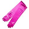 Guantes largos de satén estilo Hepburn para vestido de novia, vestido de fiesta de noche, accesorios para fotos de cumpleaños y escenarios. Conjunto de brazos.