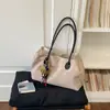 Bolsa de Mano Tipo Tote Frosted de Gran Capacidad para Mujer 2026 Nueva Moda Retro Bolso de Hombro Único Gamuza para Viajes Cotidianos Bolsa Grande