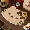 Estera Drenante de Madera con Lazo de Gato, Barro Diatomeas, Mesa de Comedor para el Hogar, Absorbente de Agua, Antideslizante, Fácil de Limpiar, Aislante Térmico Anti-quemaduras