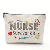 Bolsa de Cosméticos de Tejido Denso Impresa Digitalmente Más Vendida Transfronteriza, Bolsa de Almacenamiento Portátil de Poliéster Impermeable, Regalo para Hermanas