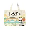 Bolsas de Lona Personalizadas com Logos de Cenários de Cidades Culturais e Criativas, Sacolas Tote de Grande Capacidade para Compras, Bolsas de Lona Personalizadas para Promoção de Turismo Cultural